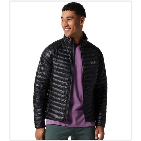 NWT Mountain Hardwear Ghost Whisperer 2 Packable Ultralight Down Jacket Black XL - Picture 4 of 9